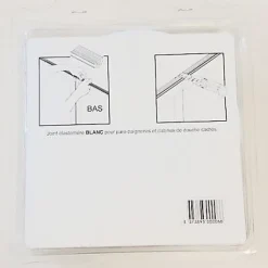 Joint d'étanchéité pare-baignoire et cabine de douche cadrée blanc 135 cm