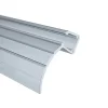 Joint d'étanchéité vertical de douche, 205 cm, transparent pour verre 6-8 mm