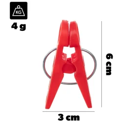 KADAX Pinces à Linge Pinces à Linge Grenouilles à Linge Colorées Rondes 20 pcs