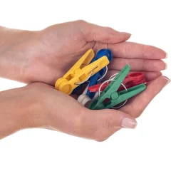 KADAX Pinces à Linge Pinces à Linge Grenouilles à Linge Colorées Rondes 20 pcs