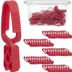 KADAX Pinces à Linge Pinces à Linge Grenouilles à Linge 50 pcs + Récipient