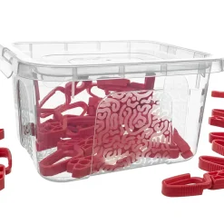 KADAX Pinces à Linge Pinces à Linge Grenouilles à Linge 50 pcs + Récipient