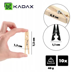 KADAX Vêtements Vêtements Pinces à Vêtements 10pcs Pinces en Bois