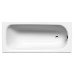Kaldewei Saniform Plus 160x70 cm Baignoire rectangulaire en acier émaillé, sans pieds, blanc alpin (111700010001)