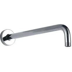 Kibath Bras de douche rond mural 40 cm finition chromée en laiton