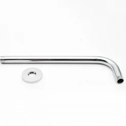 Kibath Bras de douche rond mural 40 cm finition chromée en laiton