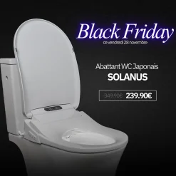 Kit Abattant WC Japonais Lavant avec eau chaude (Forme O)