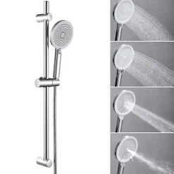 Kit de douche , Douchette 4 Fonctions, SOFETIY MAX Ensemble de Douche Design Réglable en Hauteur, Pommeau de douche, barre