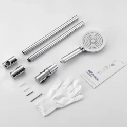Kit de douche , Douchette 4 Fonctions, SOFETIY MAX Ensemble de Douche Design Réglable en Hauteur, Pommeau de douche, barre