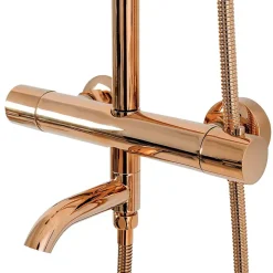 Kit de douche avec thermostat REA Lungo Rose Gold