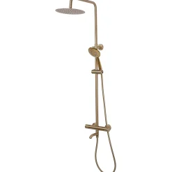 Kit de douche avec thermostat REA Lungo Gold Brush