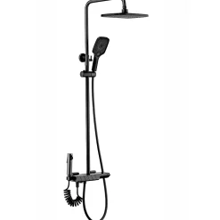 Kit De Douche Avec Thermostat Rea Rob Black