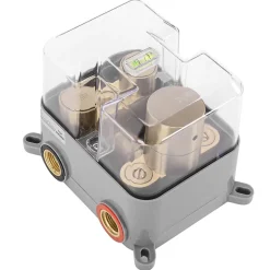 Kit De Douche Encastré Rea Lungo Thermostat Brush Gold 51,5X30X39,5Cm