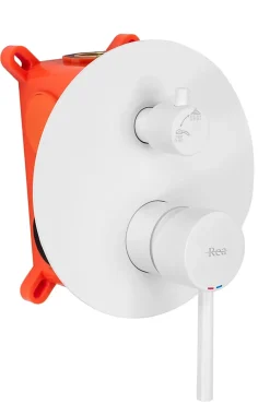 Kit De Douche Encastré Rea Lungo White 30X16X36Cm + Box