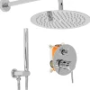 Kit De Douche Encastré Rea Lungo Chrome 17X16X36,5Cm + Box