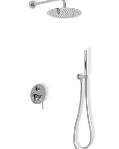 Kit De Douche Encastré Rea Lungo Chrome 17X16X36,5Cm + Box
