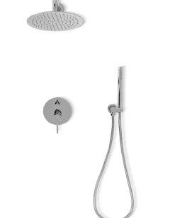 Kit De Douche Encastré Rea Lungo Chrome 17X16X36,5Cm + Box