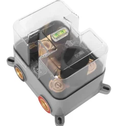 Kit De Douche Encastré Rea Lungo Thermostat Black 15X30X36,5Cm