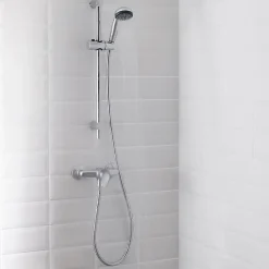 Kit de douche mécanique chrome GoodHome Blyth