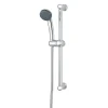 Kit de douche Nakri sans robinetterie avec pommeau de douche 1 jet + 1 support inox + 1 flexible 150 cm en inox