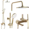 Kit De Douche Rea Avalon Brush Gold 50X23X153,1Cm