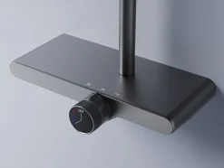 Kit De Douche Rea Bari Titanium 37X31X100Cm