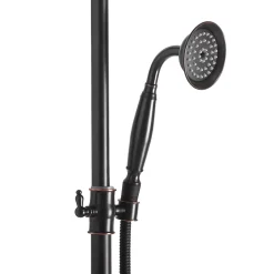 Kit De Douche Rea Bergamo Black 50X21X150Cm