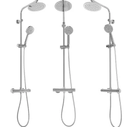 Kit De Douche Rea Bliss Thermostat Chrome 38,5X27,5X100Cm