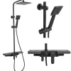 Kit De Douche Rea Bravo Black 45X40X105Cm