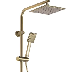 Kit De Douche Rea Bravo Brush Gold 45X40X105Cm