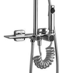 Kit De Douche Rea Helix Chrome 38X30X114,5Cm