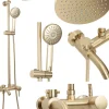 Kit De Douche Rea Luis Brush Gold 45X21X100Cm