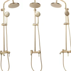 Kit De Douche Rea Luis Brush Gold 45X21X100Cm