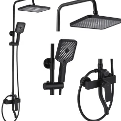 Kit De Douche Rea My2061-77B Hass Black 40,5X26,5X122Cm