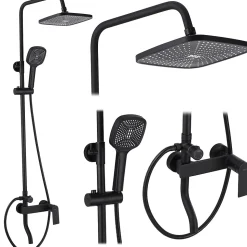 Kit De Douche Rea My1902-77B Storm Black 19X23X136Cm