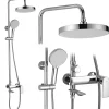 Kit De Douche Rea My2102-78C Veneta Chrome 19X25X136Cm