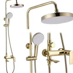 Kit De Douche Rea My2102-78G Veneta Gold 19X25X136Cm