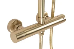 Kit De Douche Rea Parot Thermostat Brush Gold 10X27X120Cm