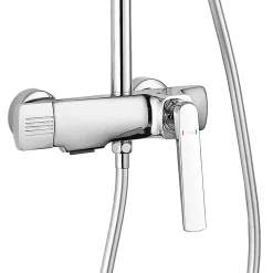 Kit De Douche Rea Rebel Chrome 17X25X135,5Cm