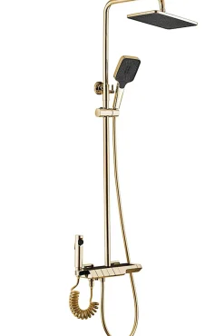 Kit De Douche Rea Rob Thermostat Gold 11,5X33X115Cm