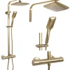 Kit De Douche Rea Tom Thermostat Brush Gold 8X27,5X120Cm