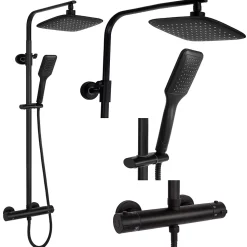 Kit De Douche Rea Tom Thermostat Black