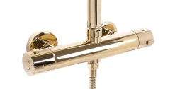 Kit De Douche Rea Tom Thermostat Gold 7X27,5X120Cm