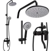 Kit De Douche Rea Verso Black 45,5X22X143,5Cm