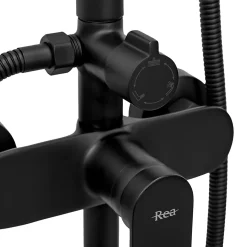 Kit De Douche Rea Verso Black 45,5X22X143,5Cm