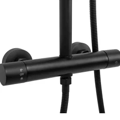 Kit De Douche Rea Vincent Thermostat Black 35X27X123,5Cm