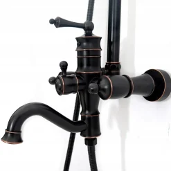 Kit De Douche Rea Vintage Black 46,5X20,5X137Cm
