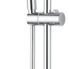 Kit de douche sans robinetterie avec douchette 1 jet + porte savon + flexible + barre réglable, chrome, Edouard Rousseau Raquette