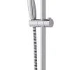 Kit de douche sans robinetterie avec douchette 1 jet + flexible + barre réglable, chrome, Grohe Vitalio Start