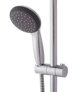 Kit de douche sans robinetterie avec douchette 1 jet + flexible + barre réglable, chrome, Grohe Vitalio Start